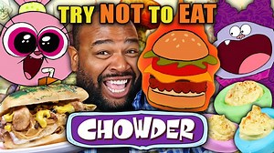 405K views · 10K reactions | CHOWDER whipped up some TREATS for this Try Not to Eat CHALLENGE!不 #chowder #cartoonnetwork #foodchallenge #PVF | People Vs Food By React | Facebook