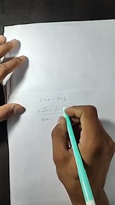 Find the number of real values of x satisfying the equation 2 \... | Filo