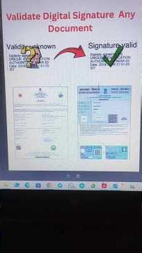 How to Verify Digital Signature in PDF | Digital Signature Verified Any Documents #digitalsignature