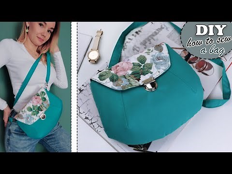 DIY CRAFT PURSE BAG FLAP CROSSBODY DESIGN 😍 FREE PDF 👍 SEWING HACKS