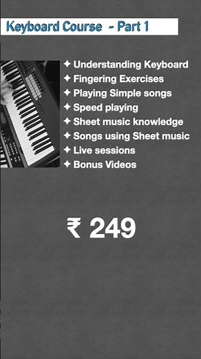 Keyboard Course for ₹249 only - Link in First Comment #shorts #keyboardcourse @isaiguru