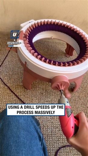 This drill attachment speeds up your crochet time enormously 😲🧶 | UNILAD Tech