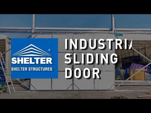 Industrial Sliding Door For Clear Span Warehouse Storage Tent - Shelter Structure