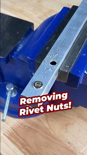 Removing Rivet Nuts! #metalwork #fasteners #fabrication #garage #automotive #diy