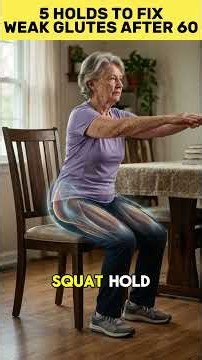 5 Isometric Holds That Fix Your Glute Weakness After 60 | Senior Health