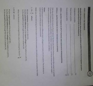 STEP 3 - IDENTIFY THE VARIABLESIdentify the independent, depe... | Filo