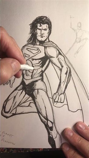 Live highlight GCI STUDIOS / INKING ABSOLUTE SUPERMAN