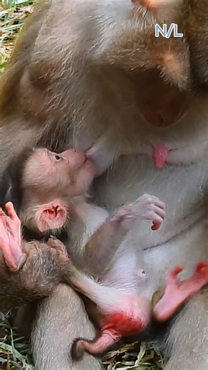 Mom checking her lovely baby, Baby so cute and lovely 🥰😘 | Newly Animal Lover