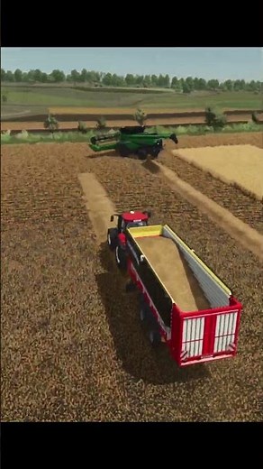 Self-Loading Straw Trailer in Action! | Farming Simulator 25