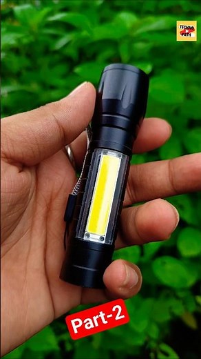 USB Mini Zoomable Torch Light | Led Flashlight Rechargeable |#review #minilight #ledlights #tech #yt