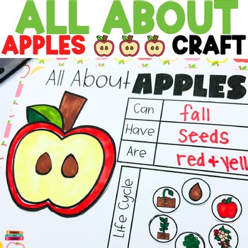Apple Craft for Kindergarten All About Apples Week Activities Preschool