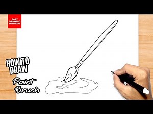 How to draw Paint Brush