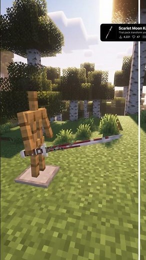 Best Minecraft Katana Texturepack #minecraft #texturepack #shorts #gaming #resourcepacks #txt #mc
