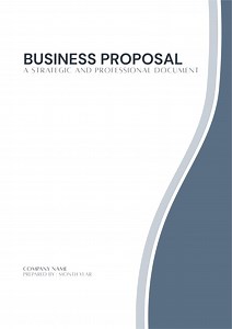 Stone Blue Executive Business Proposal Cover Template | Professional Canva Design | Clean Business Report | Editable Digital Download - Etsy