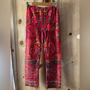 Vintage Alex Colman Paisley Pants | Boho Festival Trousers
