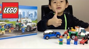 LEGO City Pickup Tow Truck and Car Time Lapse Construction by The Kid From Down Under