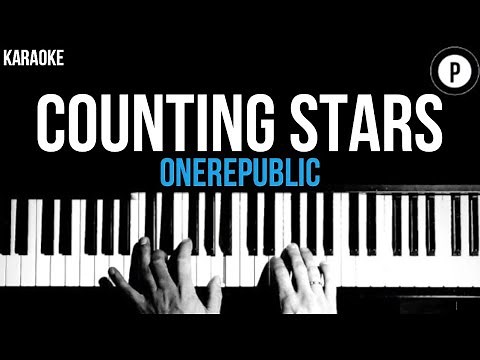 OneRepublic - Counting Stars Karaoke SLOWER Acoustic Piano Instrumental Cover Lyrics