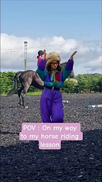 POV: On My Way to My Horse Riding Lesson 🐎✨ #equestrianjourney
