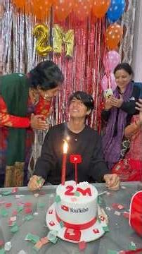 First Time 2 Million Celebration 🎉 😍#comedy #familyvlog #minivlog #shorts