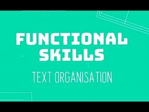 GCSE English Skills - Text Organisation and Layout