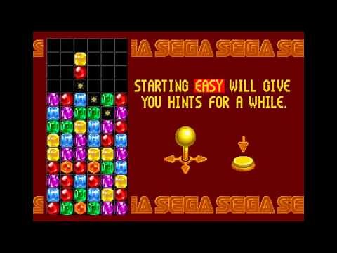 Columns (Sega Mega Drive / Genesis) - (Opening & How to play)