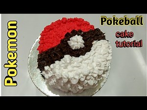pokeball cake| pokemon| cake decoration| how to make pokeball cake| Pikachu