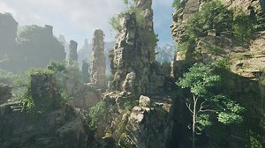 A stunning mountain landscape in China, showcasing the beauty of nature