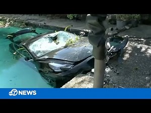 Woman dies after Tesla crashes into California pool, officials say