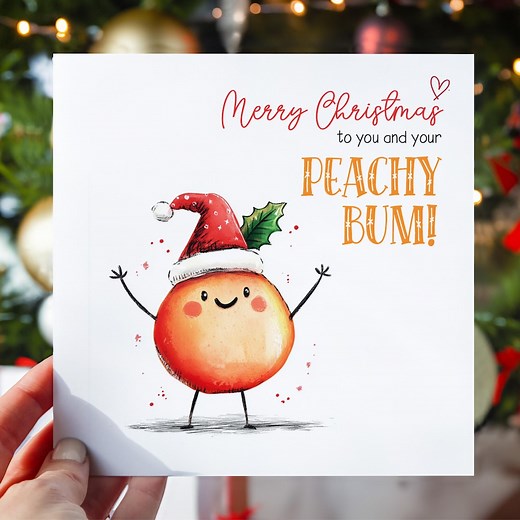 Rude Funny Christmas Card - Funny Christmas Card With Personalised Message Inside, Humorous Xmas Card - Etsy UK
