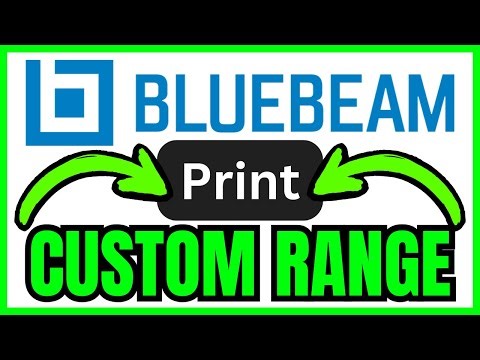 How To PRINT CUSTOM RANGE In Bluebeam (QUICK & EASY) 2026