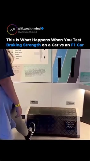MOTIVATION | BUSINESS | DISCIPLINE on Instagram: "The difference between a normal road car and a Formula 1 car becomes obvious the moment braking comes into play. From 200 km/h a regular car needs roughly 120 meters to come to a complete stop. An F1 car does the same in under 70 meters, nearly half the distance. That gap comes down to engineering. Carbon carbon brakes built for extreme temperatures. Massive aerodynamic downforce that increases grip as speed rises. Tires designed to work at perfo