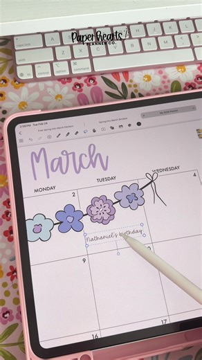 Decorate Your Digital Planner for March with Noteful