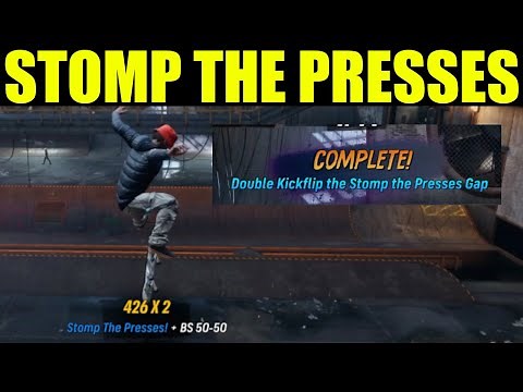 THPS3 - How to "double kick flip the stomp the presses gap" Foundry Pro goals | Tony hawk pro skater