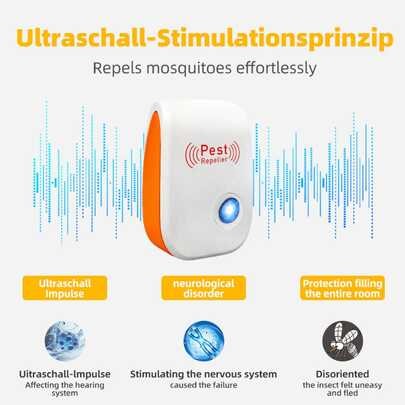 2/4/6/8pcs Ultrasonic Pest Repeller, 2026 Latest Smart Variable Frequency Insect Repellent, ABS Shell, Physical Pest Control, Silent Low Noise, Ultrasonic Smart Variable Frequency Insect Repellent, Mosquito/Mouse/Cockroach Repellent For Home, Kitchen, Office, Hotel, Warehouse, Effective Indoor Pest Control, Mosquito And Rodent Repellent. Better Effect For A Period Of Time. | SHEIN