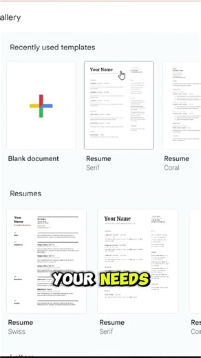 How to Use Google Docs Templates for Faster Document Creation#shorts