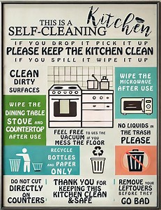 Keep Kitchen Clean Sign - Etsy