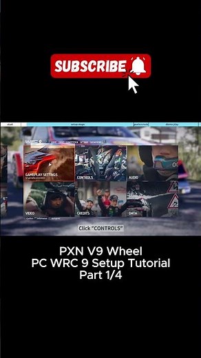 Part 1/4 PXN V9 Steering Wheel & PC WRC 9 Setup Tutorial. #shorts
