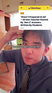 380K views · 6.5K reactions | Maybe we do really need to bring back UPSR and PT3… Read more: https://weirdkaya.com/msian-teacher-floored-by-gen-z-answers/ | WeirdKaya | Facebook