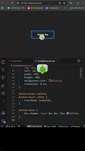 🔥Button Hover Effects Using HTML & CSS #webdevelopment #hovereffects #coding