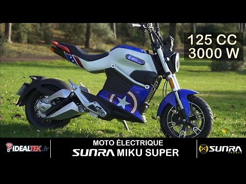 Présentation Sunra Miku Super ! Moto électrique 125 cc 3000 Watts !