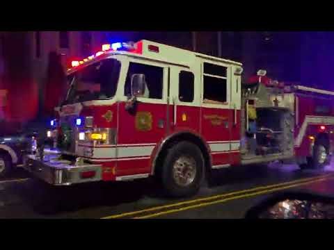WoodLand Park Nj Fire Department Engine 3 Responding Mutual Aid To Passaic 1-3-24