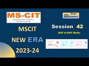 MSCIT Era session 42 || IT awareness 2023-24 questions #mscitera #mscit #knowledgecheck