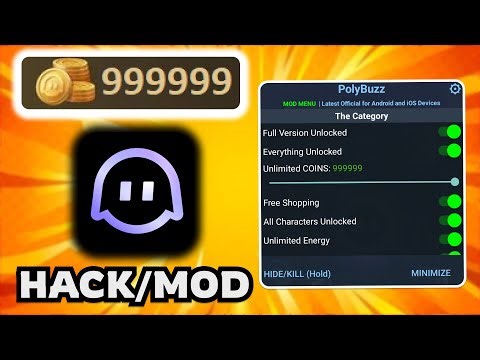 PolyBuzz AI MOD APK (iOS/Android) – Unlimited Coins, Premium Unlocked, No Ads, Anti-Ban