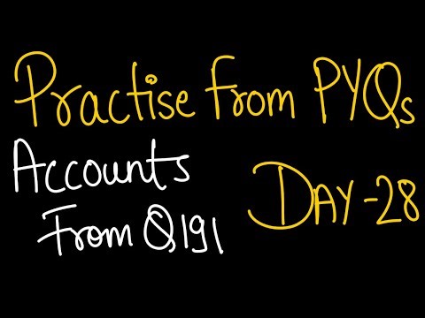 Day 34, Accounts, Case Based Questions |PYQs | Important Questions| 12th Board Exams 2026