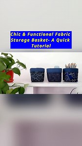 4.2K views · 28 reactions | Chic & Functional Fabric Storage Basket- A Quick Tutorial #storagebasket #fabricbasket #basket #makingvideo #tutorialreels #freetutorial #handcraft #handmade #crafts #howto #homedecorationideas | All Girls' Things | Facebook