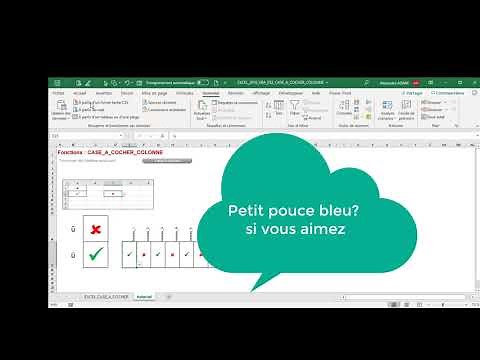 Excel 2016 : Comment faire une case à cocher de manière massive sur Excel en moins de 3 min.