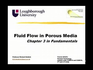 Particle Technology- Fluid Flow in Porous Media