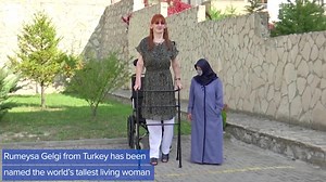 8.8K views · 41 reactions | WORLD'S TALLEST WOMAN: At just over seven feet tall, this 24-year-old from Turkey has been certified by Guinness World Records as the tallest living woman. Here's how she wants to use her title for good. | KTVN 2 News | Facebook