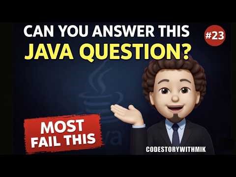 Can You Answer This Java Interview Question? Optional String Trap | Small Java Dopamine – 23 | MIK