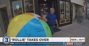 ‘Everyone is crazy for the ball’: How an oversized inflatable beach ball captured the attention and affection of Stoughton